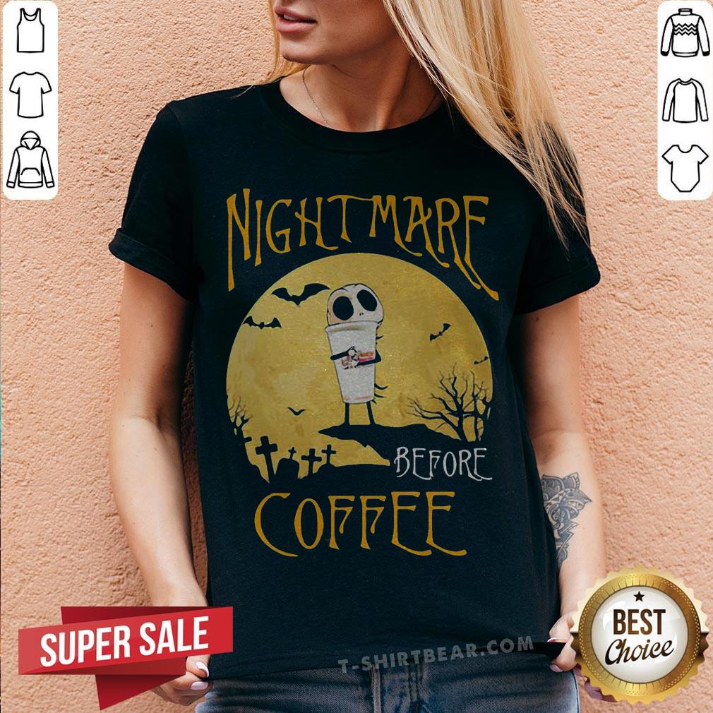Cute Nightmare Before Dunkin Donuts Halloween Shirt