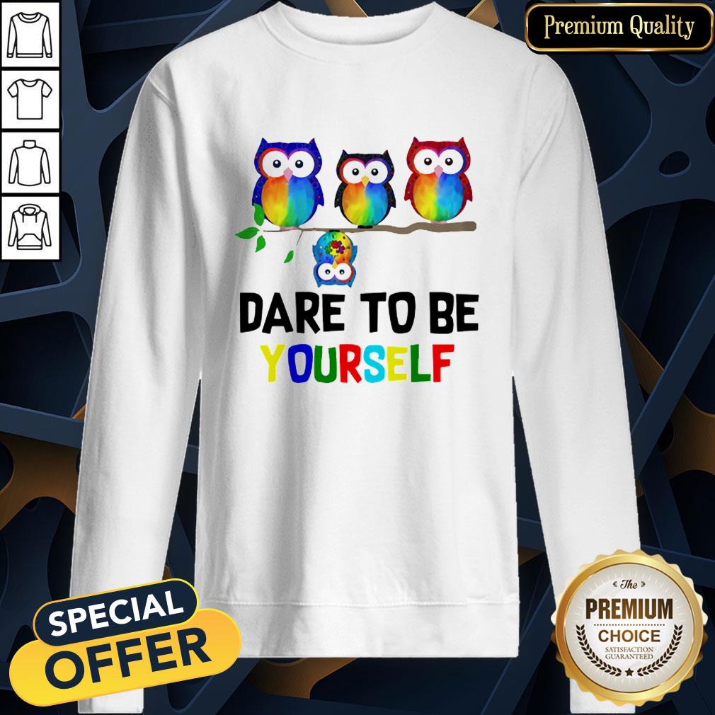 Cute Owls Dare To Be Yourself LGBT Shirt