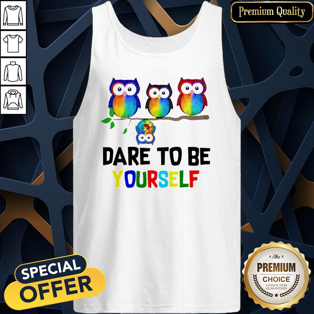 Cute Owls Dare To Be Yourself LGBT Shirt