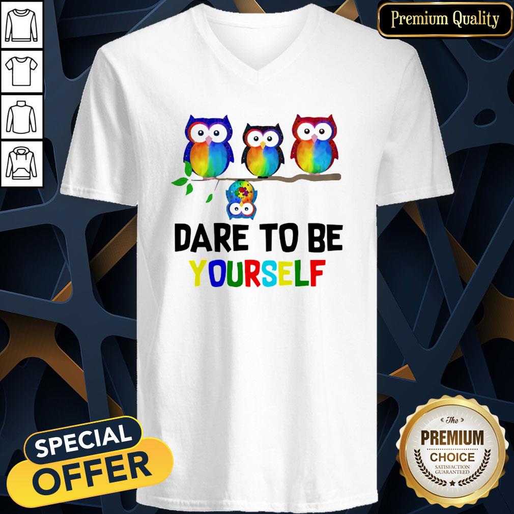 Cute Owls Dare To Be Yourself LGBT Shirt