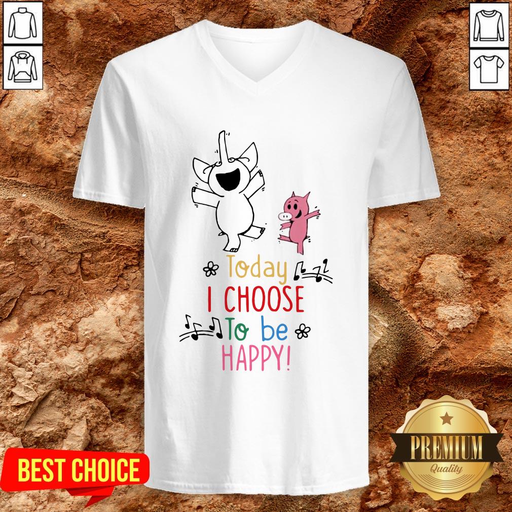 Cute Piggie And Gerald Today I Choose To Be Happy Shirt