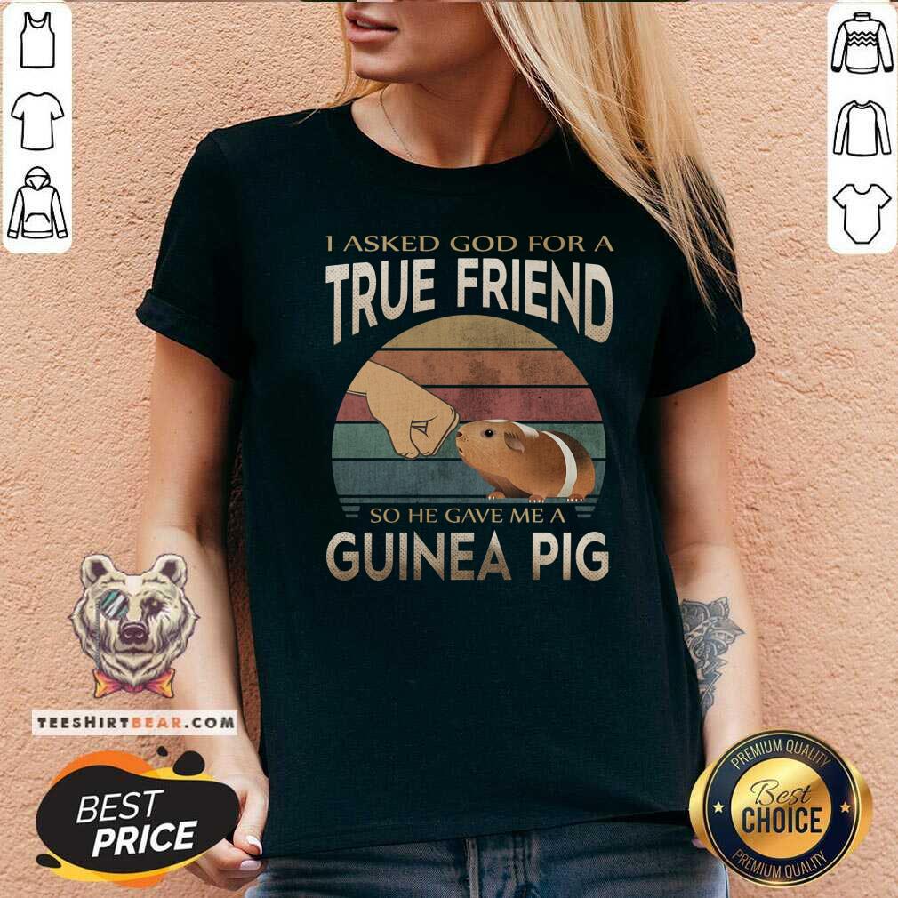 True Friend So He Gave Me A Guinea Pig Vintage Shirt