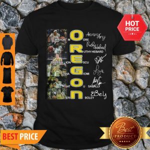 Oregon Ducks Minyon Moore Ruthy Hebard Signatures Shirt