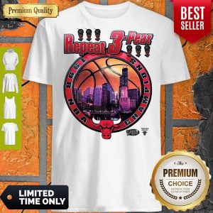 Funny Chicago Bulls Starter 1998 Champions Nba Repeat 3 Peat Shirt