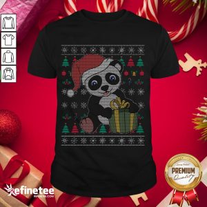 Nice Panda Bear Ugly Christmas Xmas Shirt