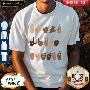 Cute Sign Language Black Lives Matter Shirt