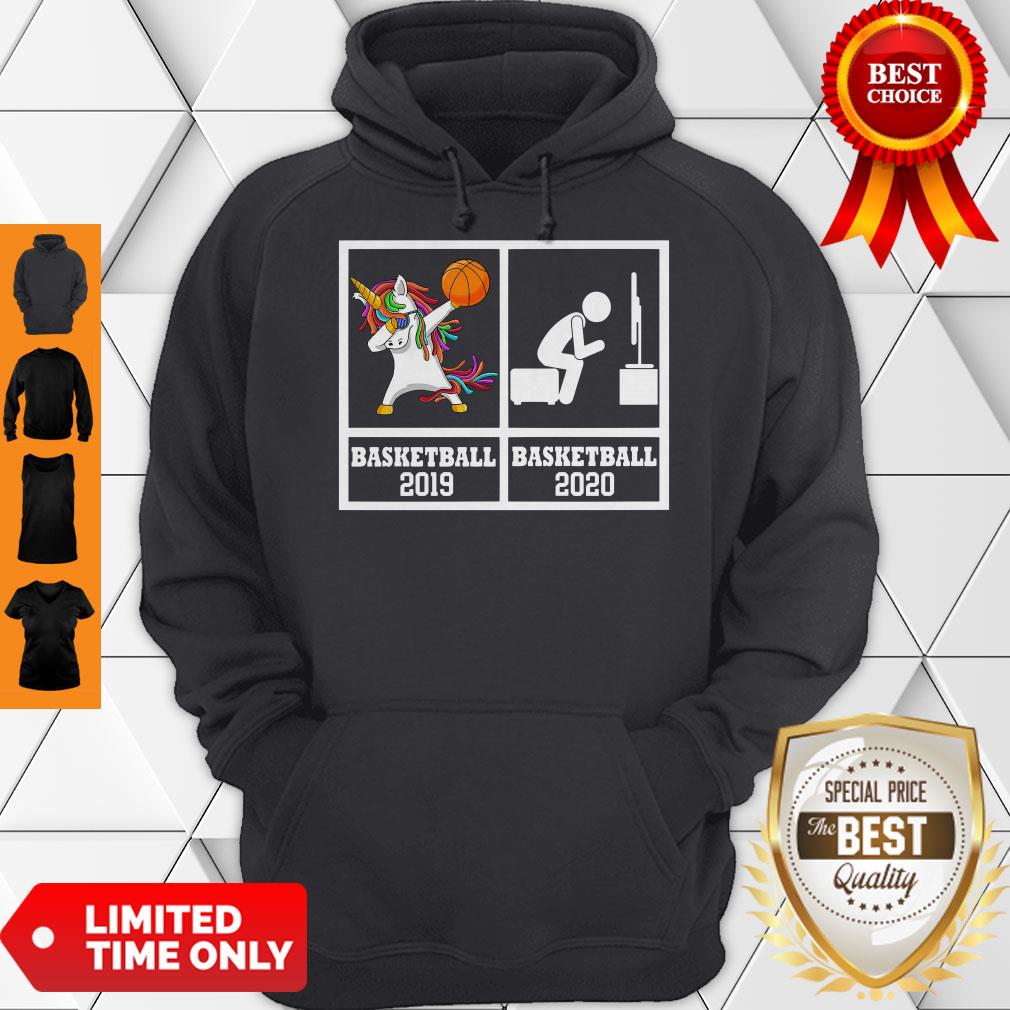 Dabbing Unicorn Basketball 2019 And Basketball 2020 Stay Home Shirt