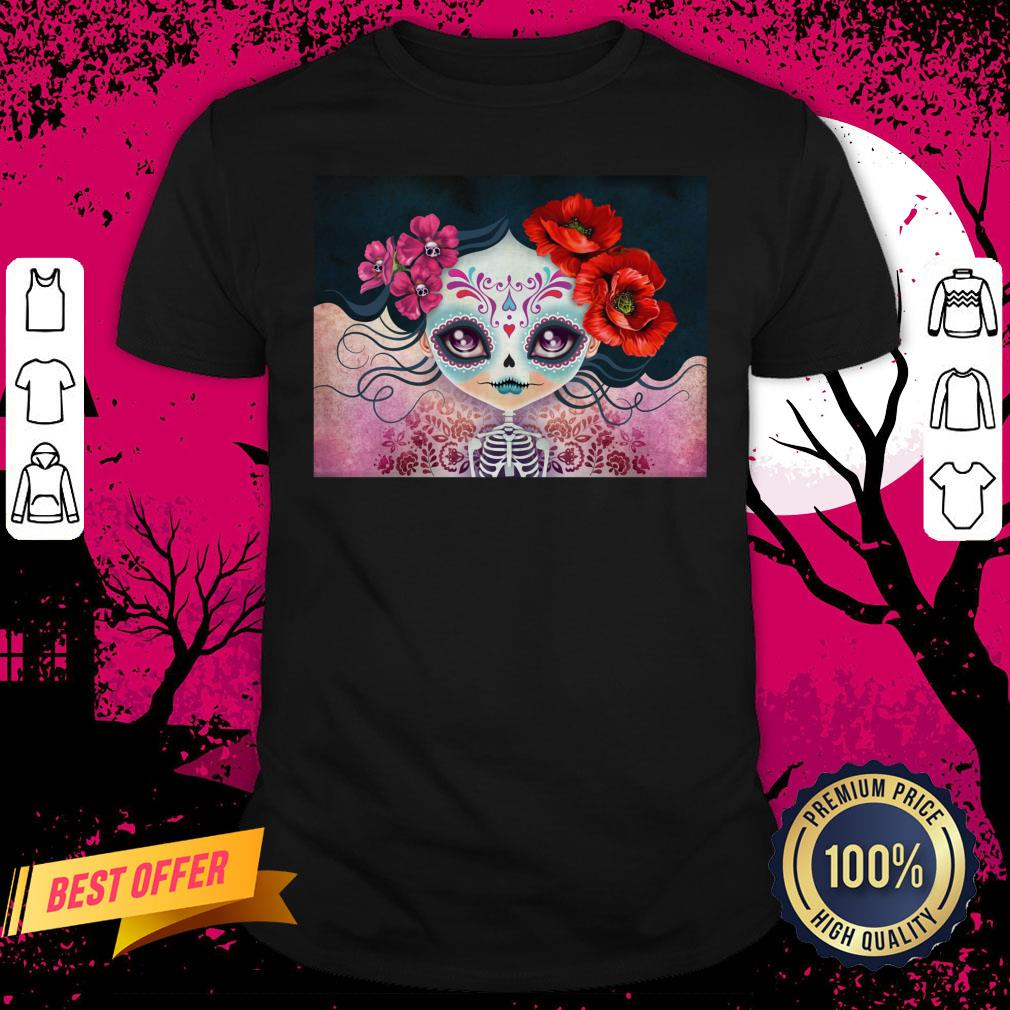 Day Of The Dead Dia De Muertos Amelia Calavera Sugar Skull Shirt