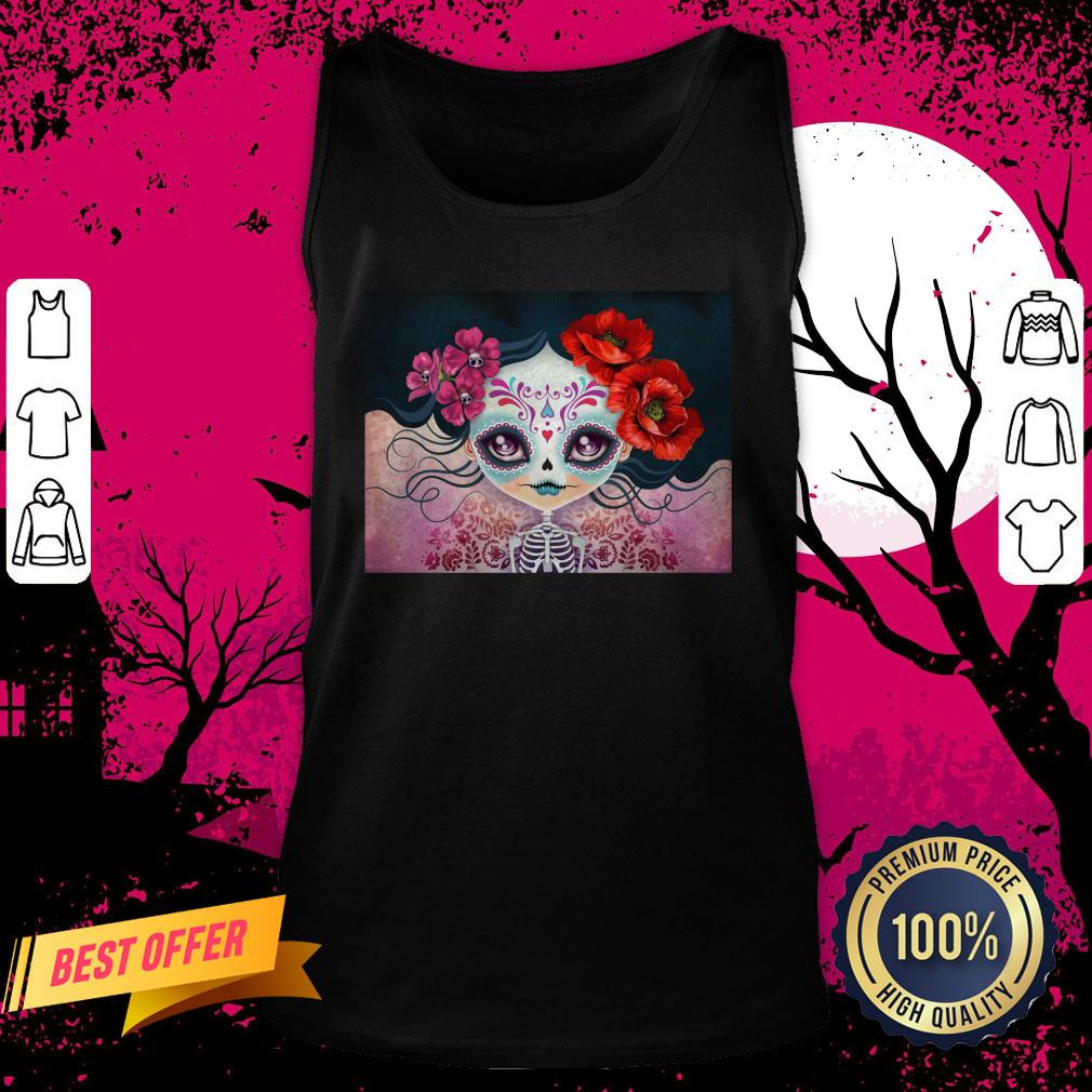 Day Of The Dead Dia De Muertos Amelia Calavera Sugar Skull Shirt