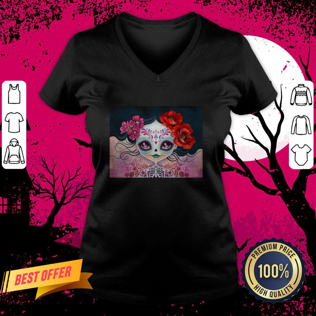 Day Of The Dead Dia De Muertos Amelia Calavera Sugar Skull Shirt