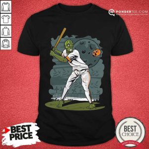 Happy Zombie Play Baseball Pumpkin Shirt