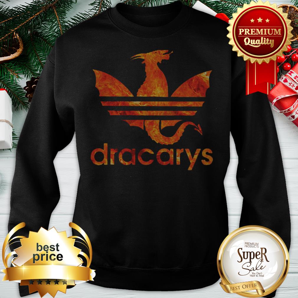 Dracarys Dragon Fire GOT Game Of Thrones Daenerys Targaryen Adidas Logo Shirt