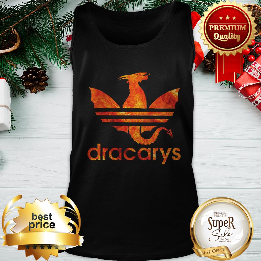 Dracarys Dragon Fire GOT Game Of Thrones Daenerys Targaryen Adidas Logo Shirt