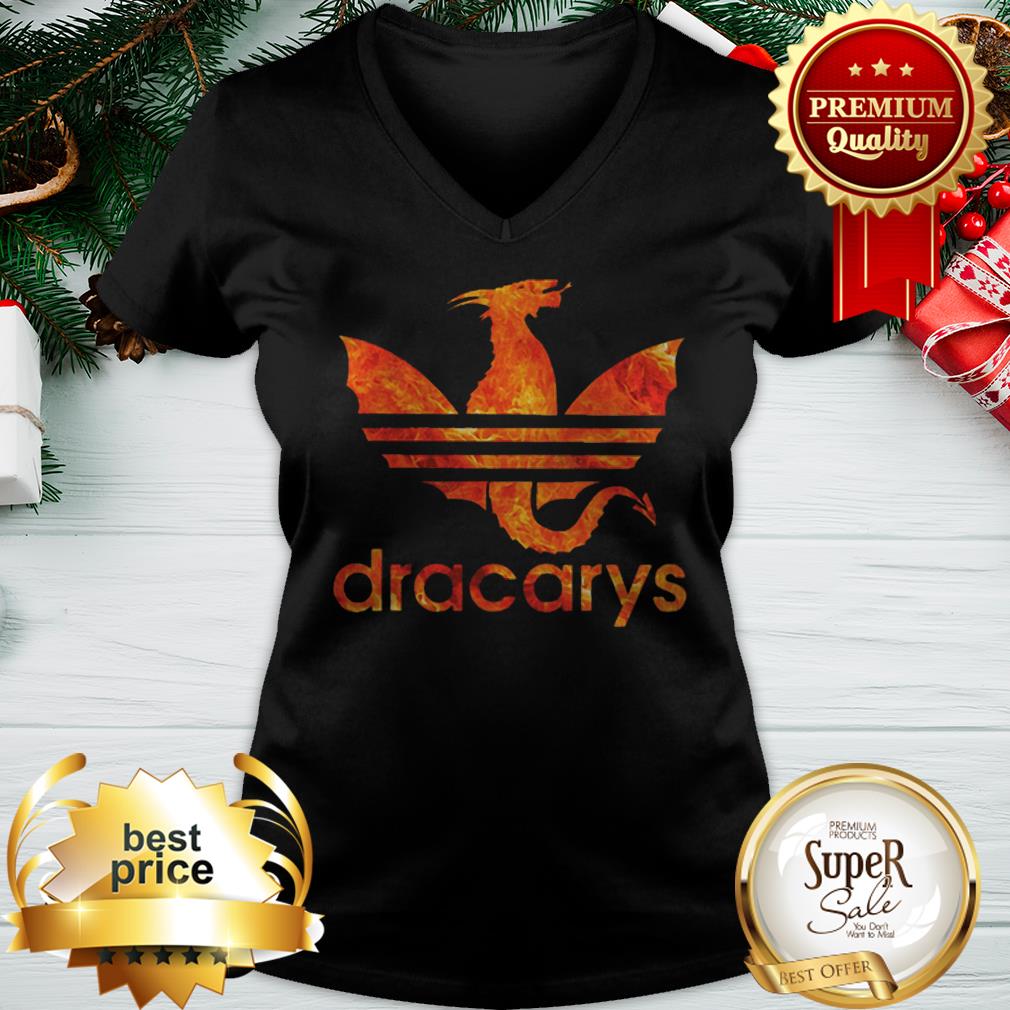 Dracarys Dragon Fire GOT Game Of Thrones Daenerys Targaryen Adidas Logo Shirt
