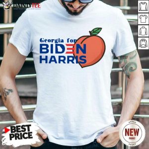 Funny Georgia For Biden Harris Peach 2020 Shirt