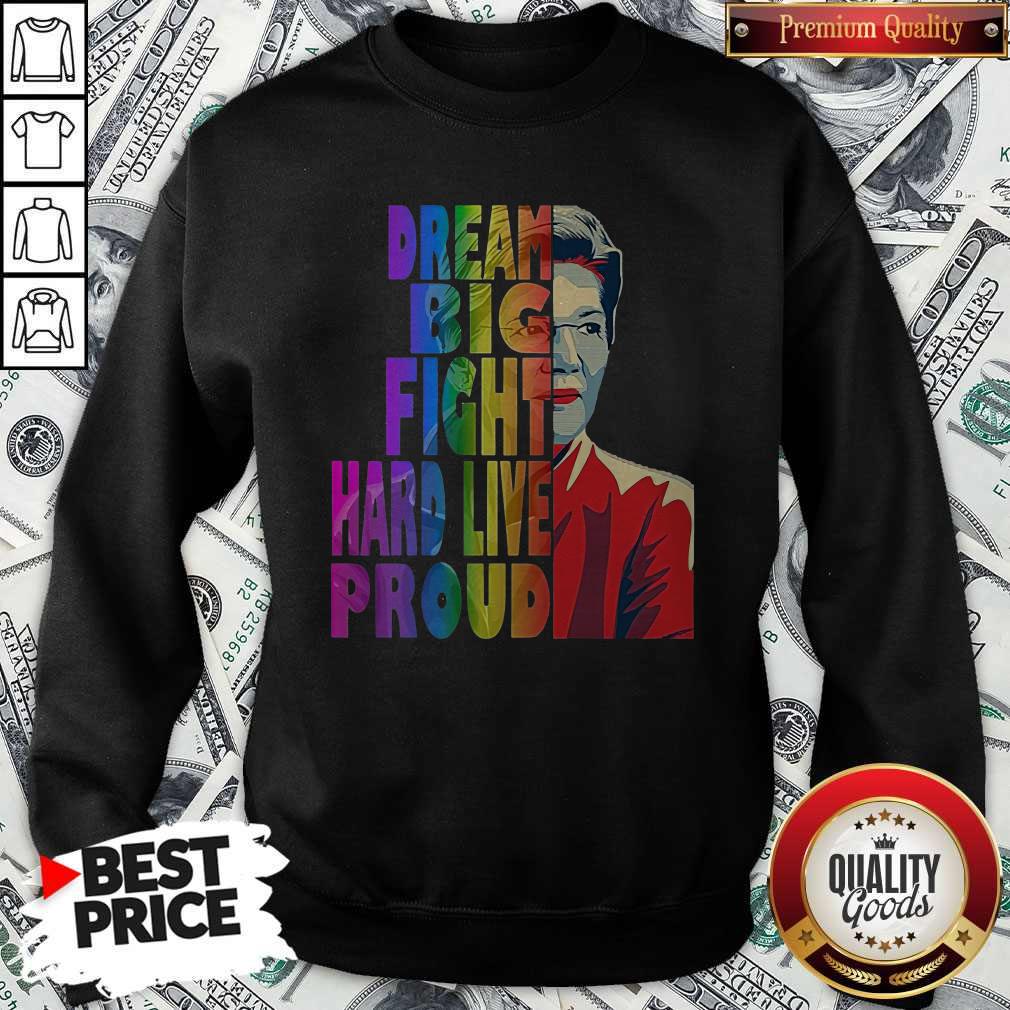 Elizabeth Warren Dream Big Fight Hard Live Proud LGBT Shirt