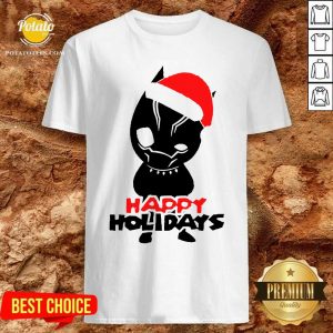 Premium Black Panther Men’s Happy Holiday Shirt