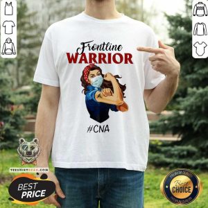 Funny Frontline Warrior #CNA Strong Girl Face Mask Shirt