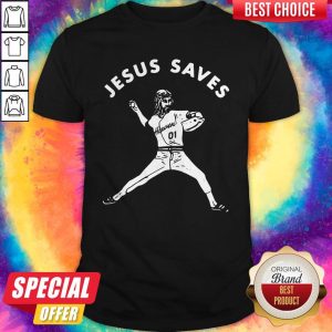 Wonderful Jesus Saves Baseball Player Shirt