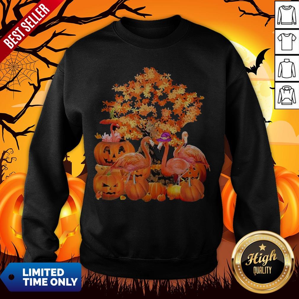 Official Fall Flamingo Halloween Shirt