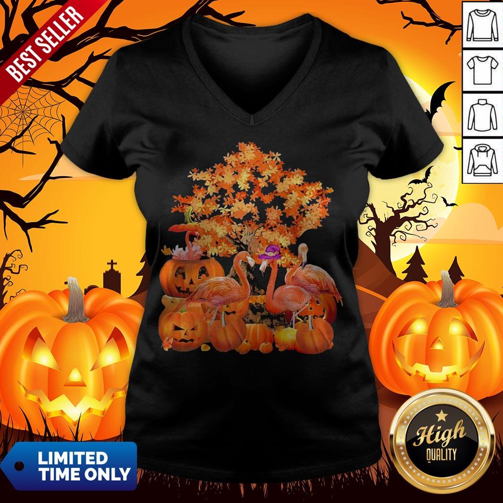 Official Fall Flamingo Halloween Shirt