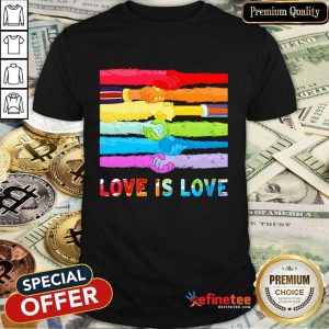 LGBT Hold Hand Love Is Love Shirt