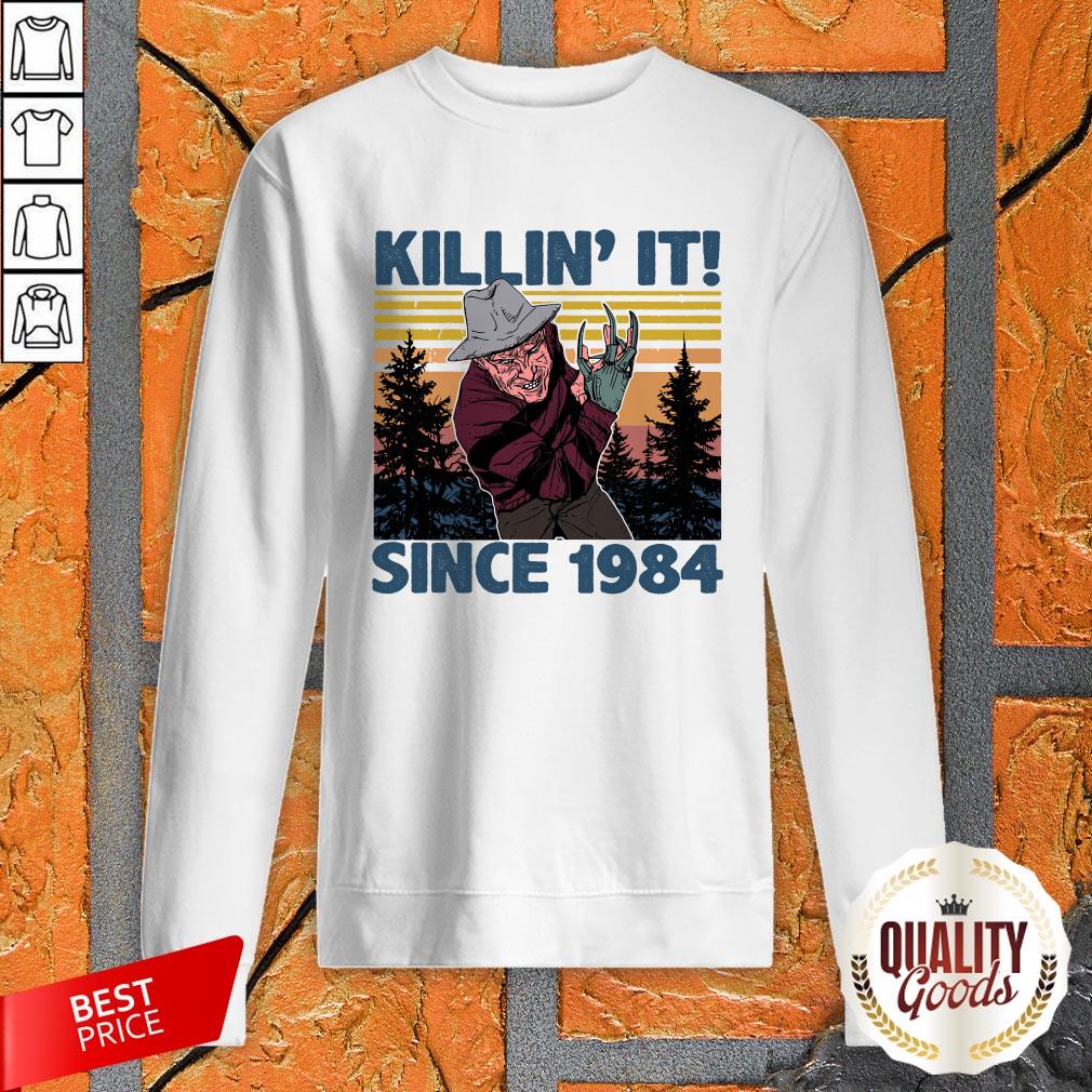 Freddy Krueger Killin It Since 1984 Vintage Halloween Shirt