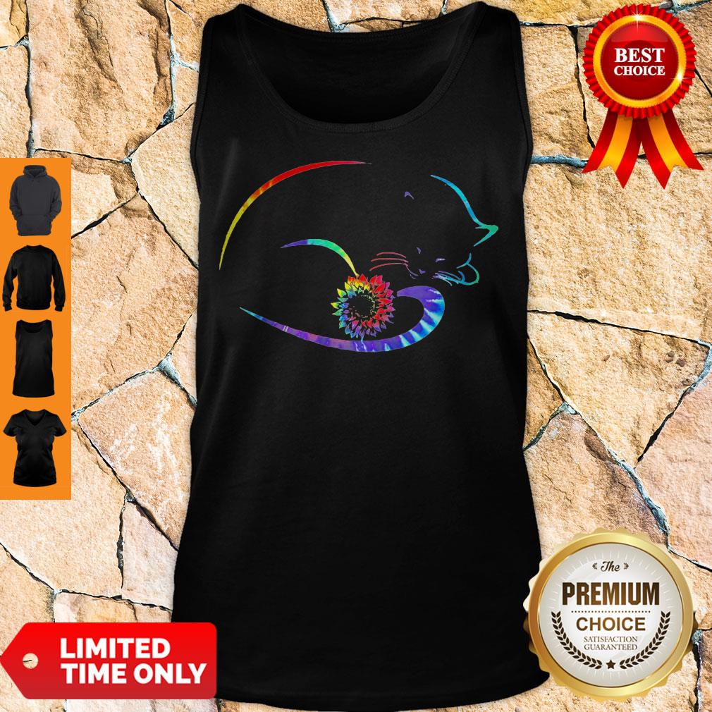 Funny Cat Sunflower Shirts