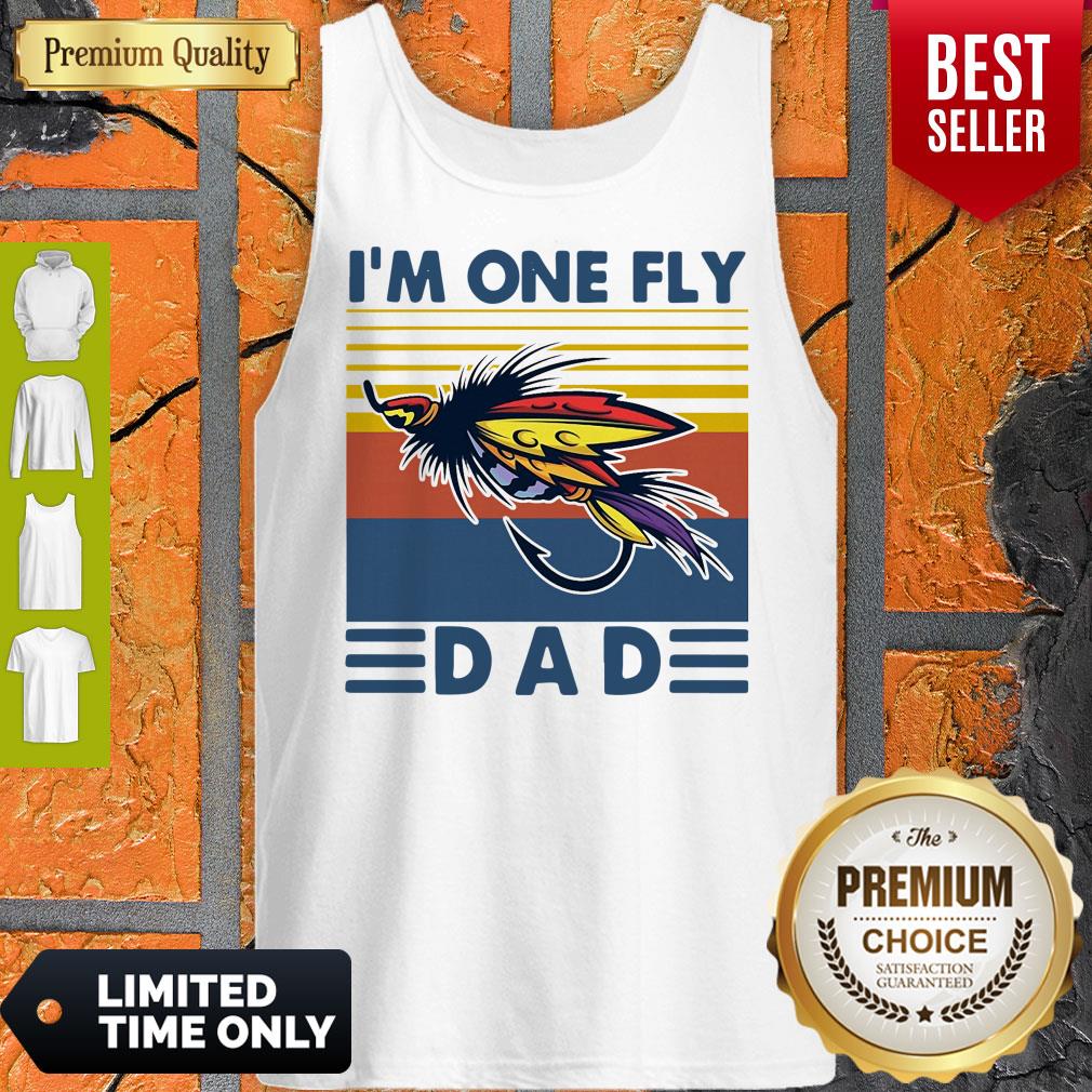 Funny Fishing I’m One Fly Dad Vintage Shirt