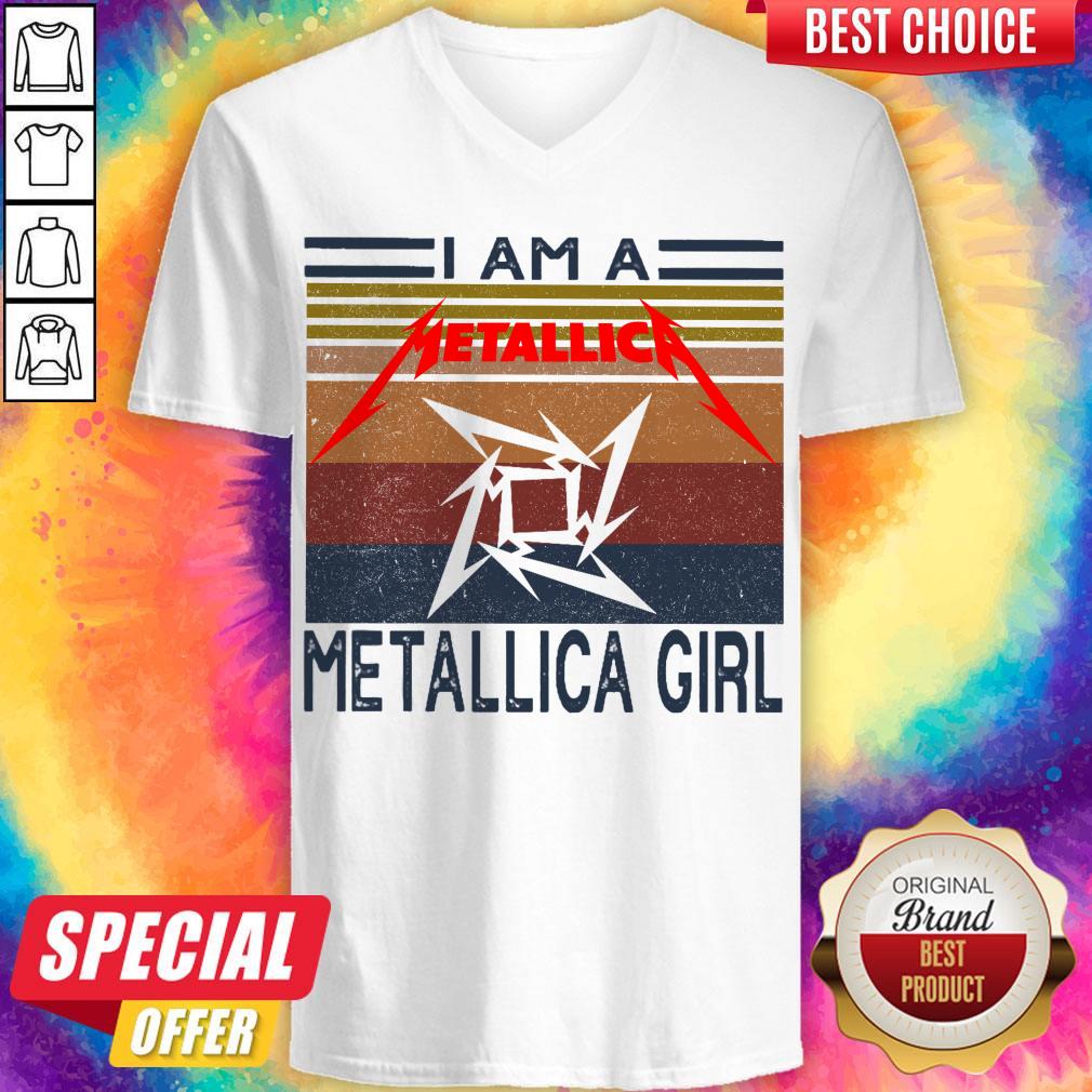 Funny I Am A Metallica Girl Vintage Shirt