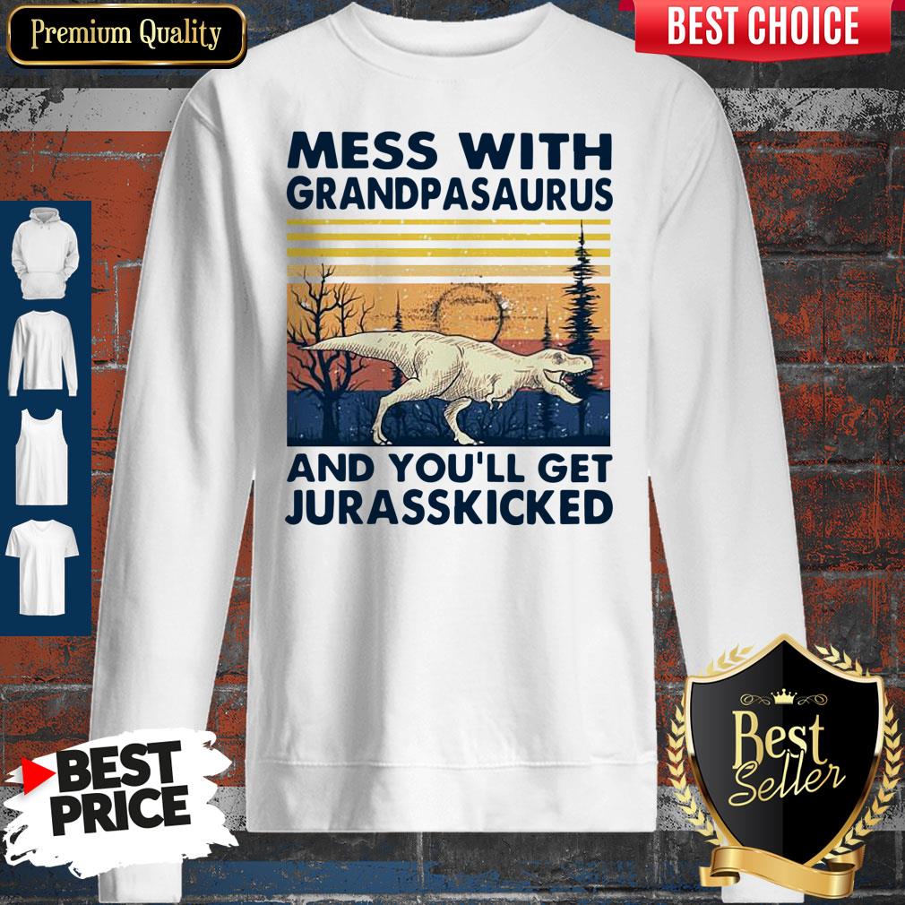 Funny Mess With Grandmasaurus And You’ll Get Jurasskicked Vintage Shirt