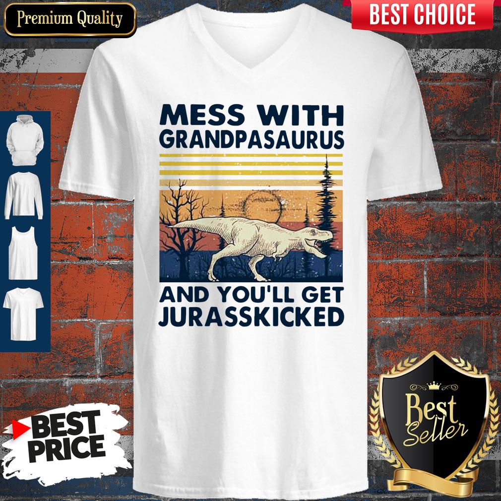 Funny Mess With Grandmasaurus And You’ll Get Jurasskicked Vintage Shirt