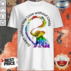 Nice Elephant Price Dream Without Fear Love Without Limits Shirt
