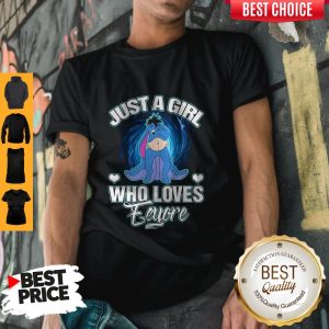 Beautiful Just A Girl Who Loves Eeyore Heart Shirt