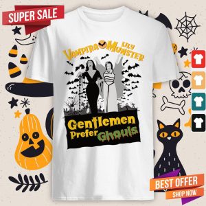 Vampira Lily Munster Gentlemen Prefer Ghouls Halloween Shirt