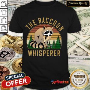 Official The Racoon Whisperer Vintage Retro Shirt