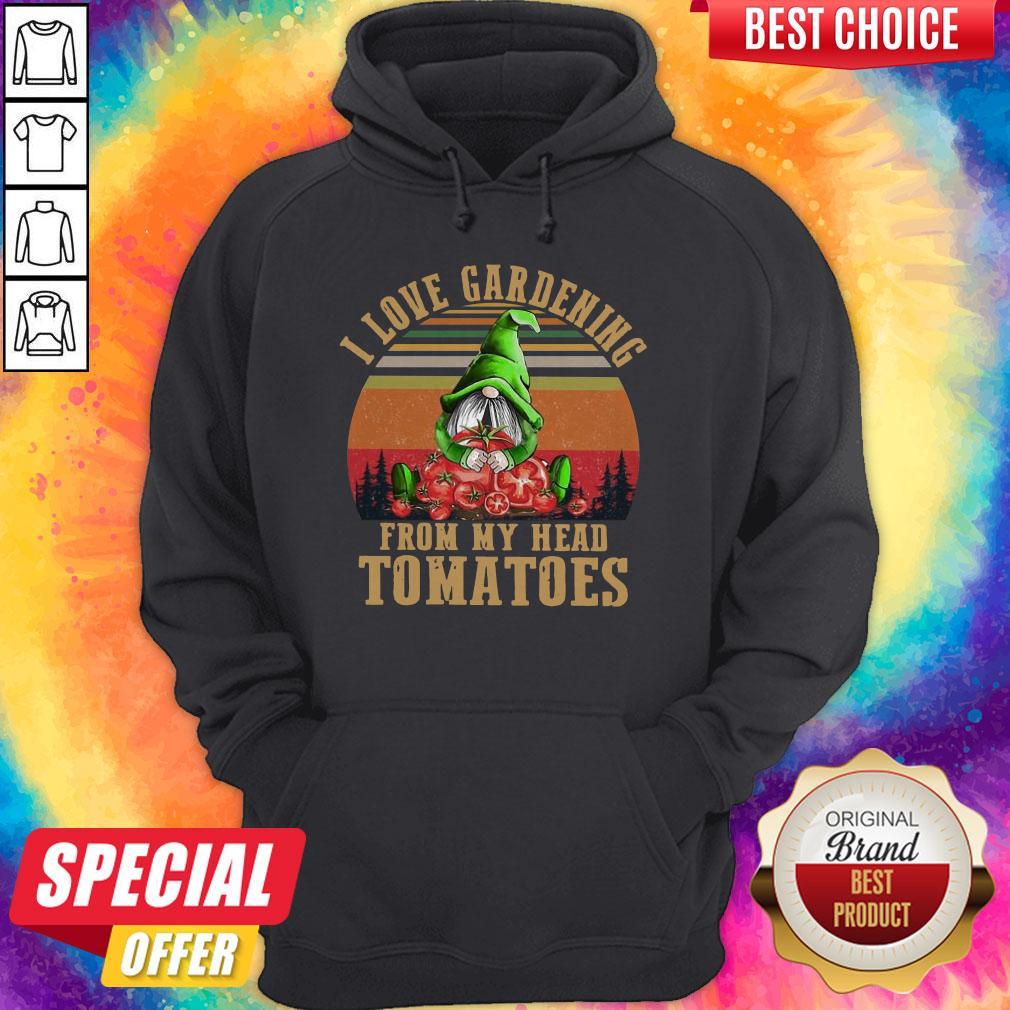 Gnomes I Love Gardening From My Head Tomatoes Vintage Shirt
