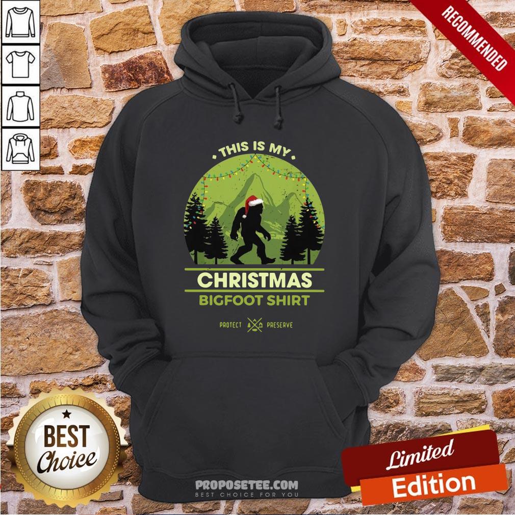 Good Bigfoot Santa This Is My Christmas Bigfoot Shirt