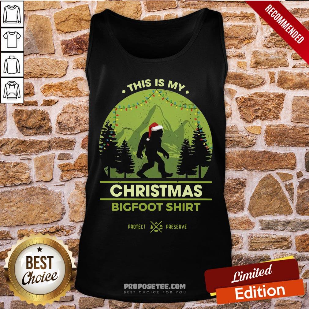 Good Bigfoot Santa This Is My Christmas Bigfoot Shirt