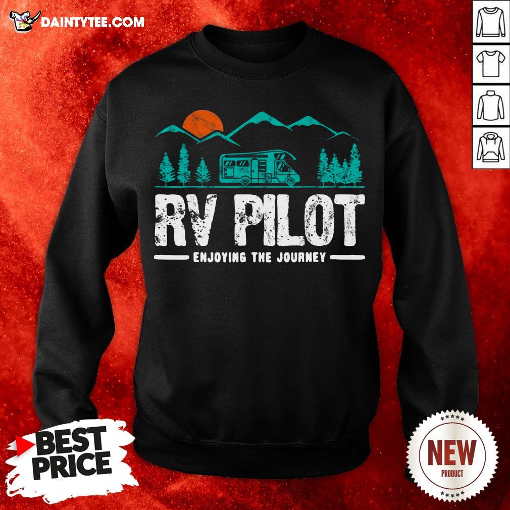 Good Enjoying The Journey Rv Pilot Camp Couple Camping Gift Shirt
