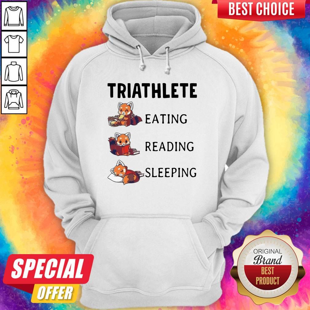 Good Fox Triathlete Eating Reading Sleeping Shirt