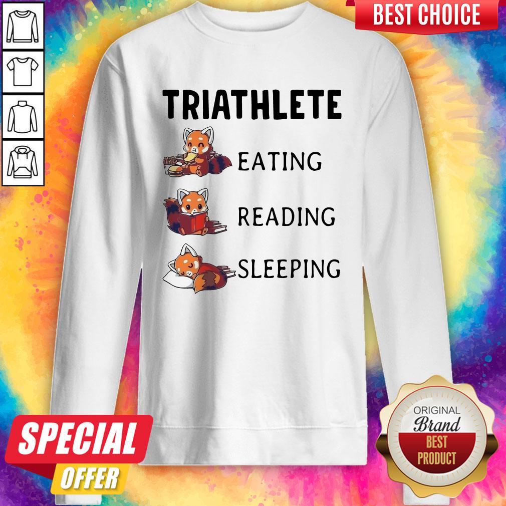 Good Fox Triathlete Eating Reading Sleeping Shirt