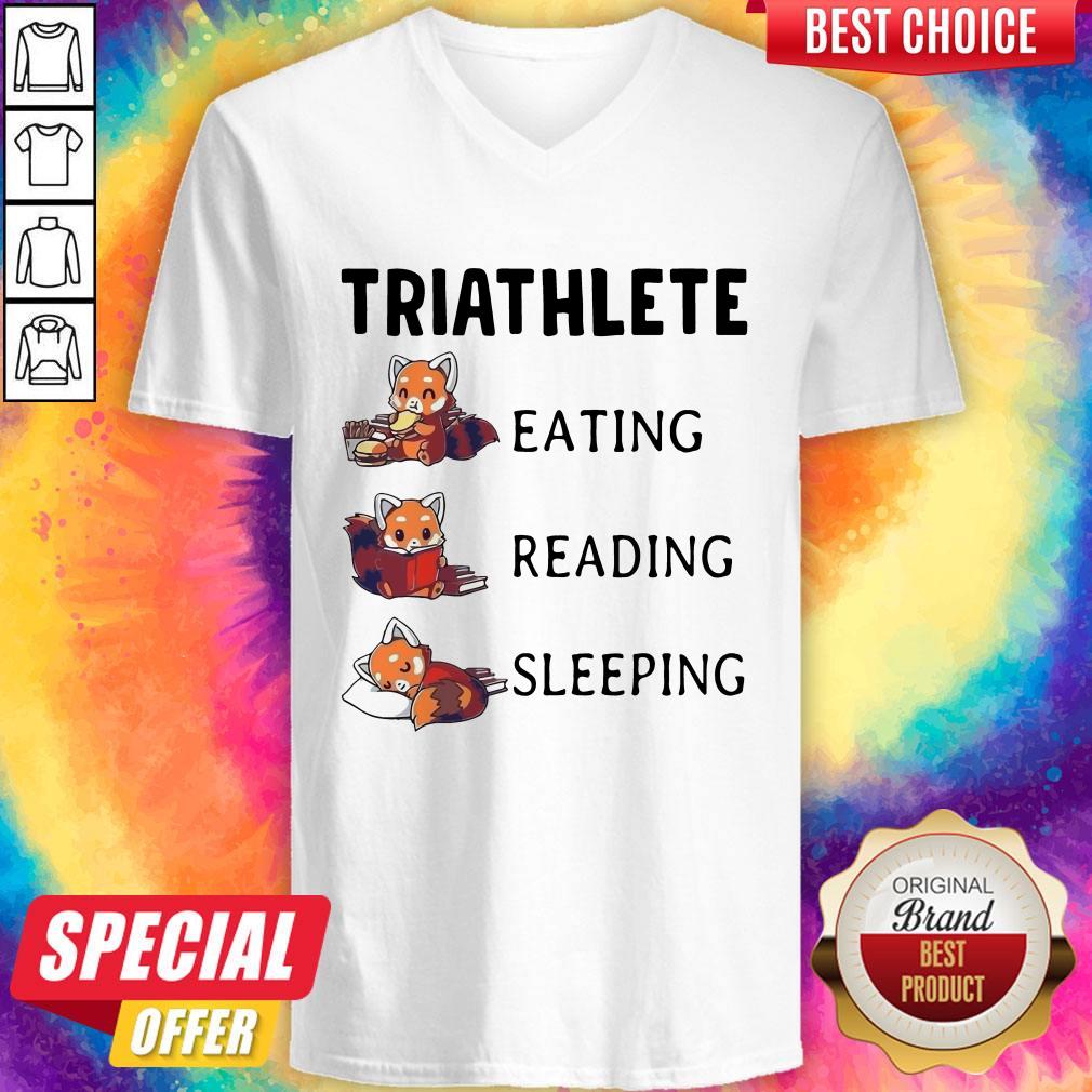 Good Fox Triathlete Eating Reading Sleeping Shirt