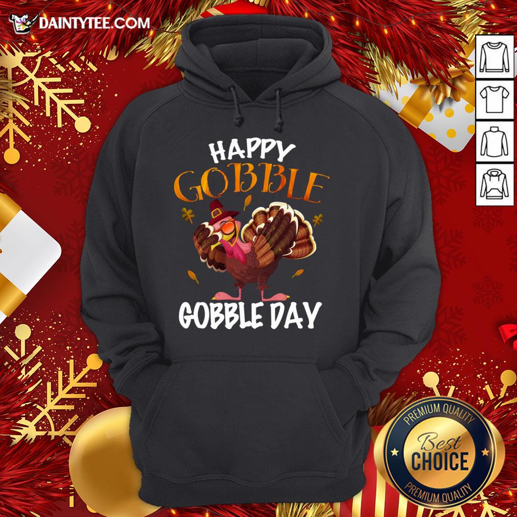 Good Happy Gobble Gobble Dabbing Turkey Thanksgiving Celebration T-Shirt