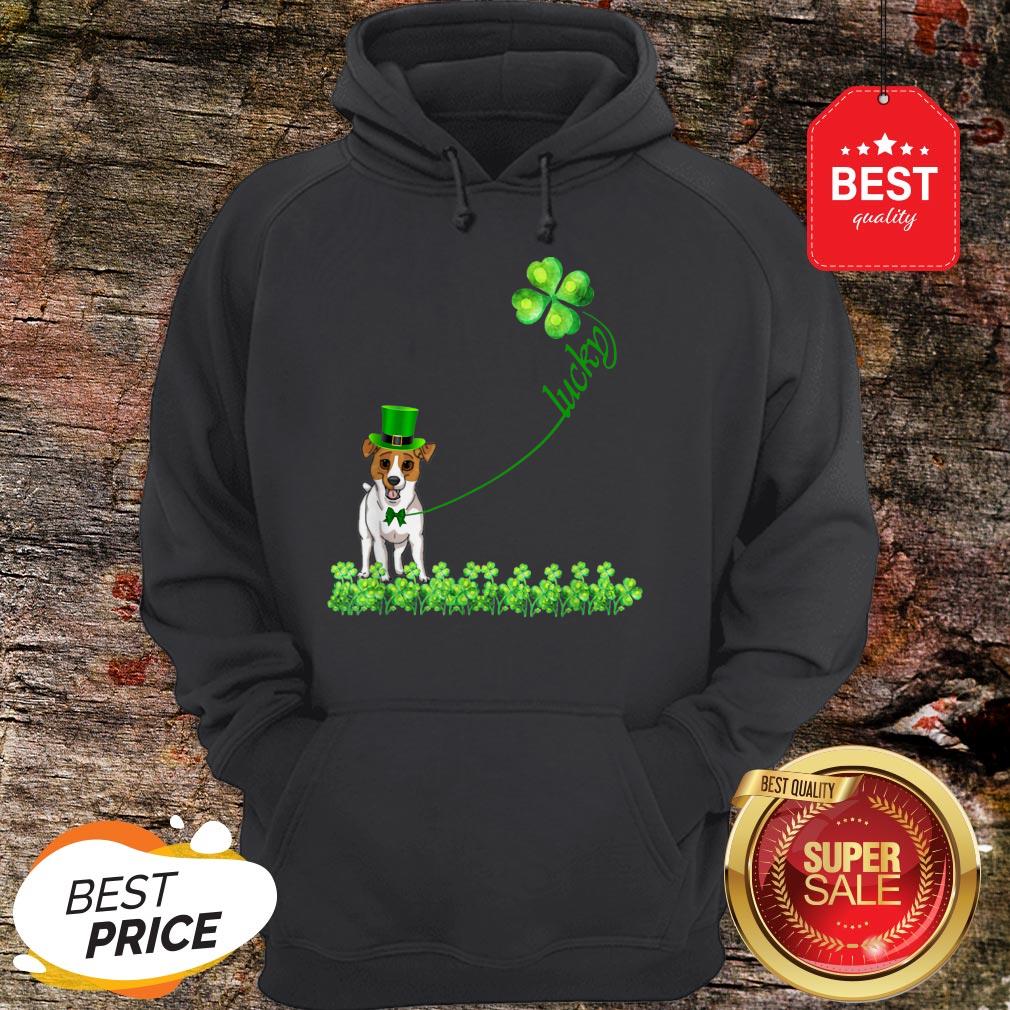 Good Lucky Saint Jack Russell Terrier Dog Shamrock St Patrick Day T-Shirt