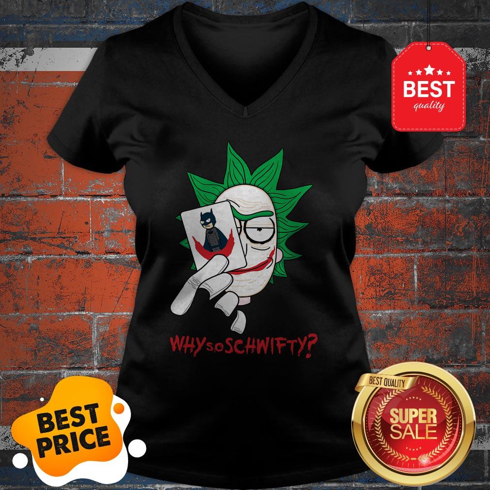 Good Rick Sanchez Joker Hold Batman Card Why So Schwifty Shirt