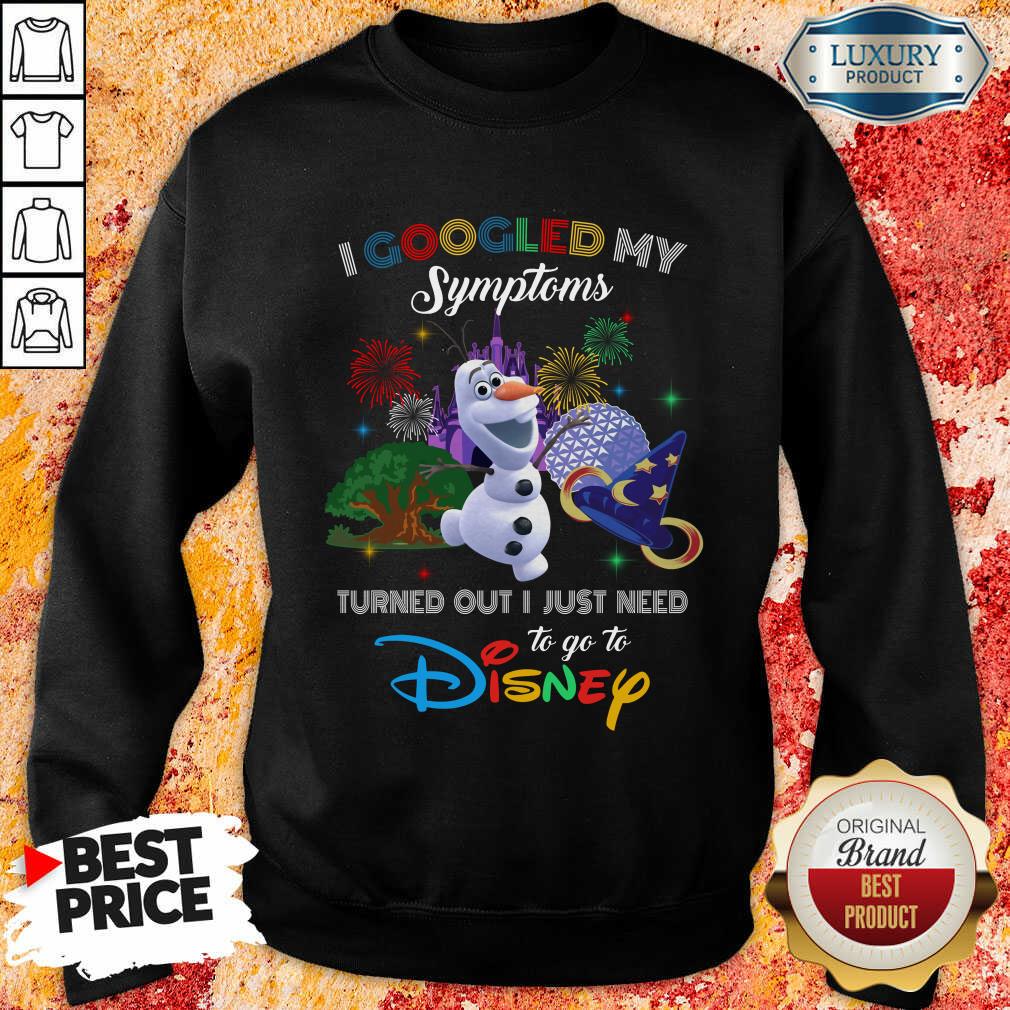 Good Snowman I Googled My Symptoms Disney Shirt