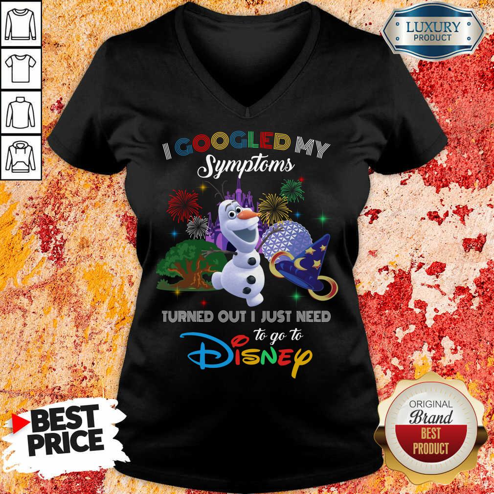 Good Snowman I Googled My Symptoms Disney Shirt