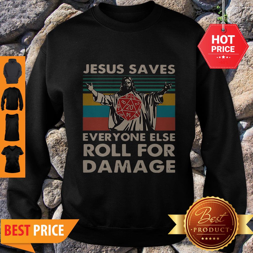 Good Vintage Jesus Saves Everyone Else Roll For Damage Shirt