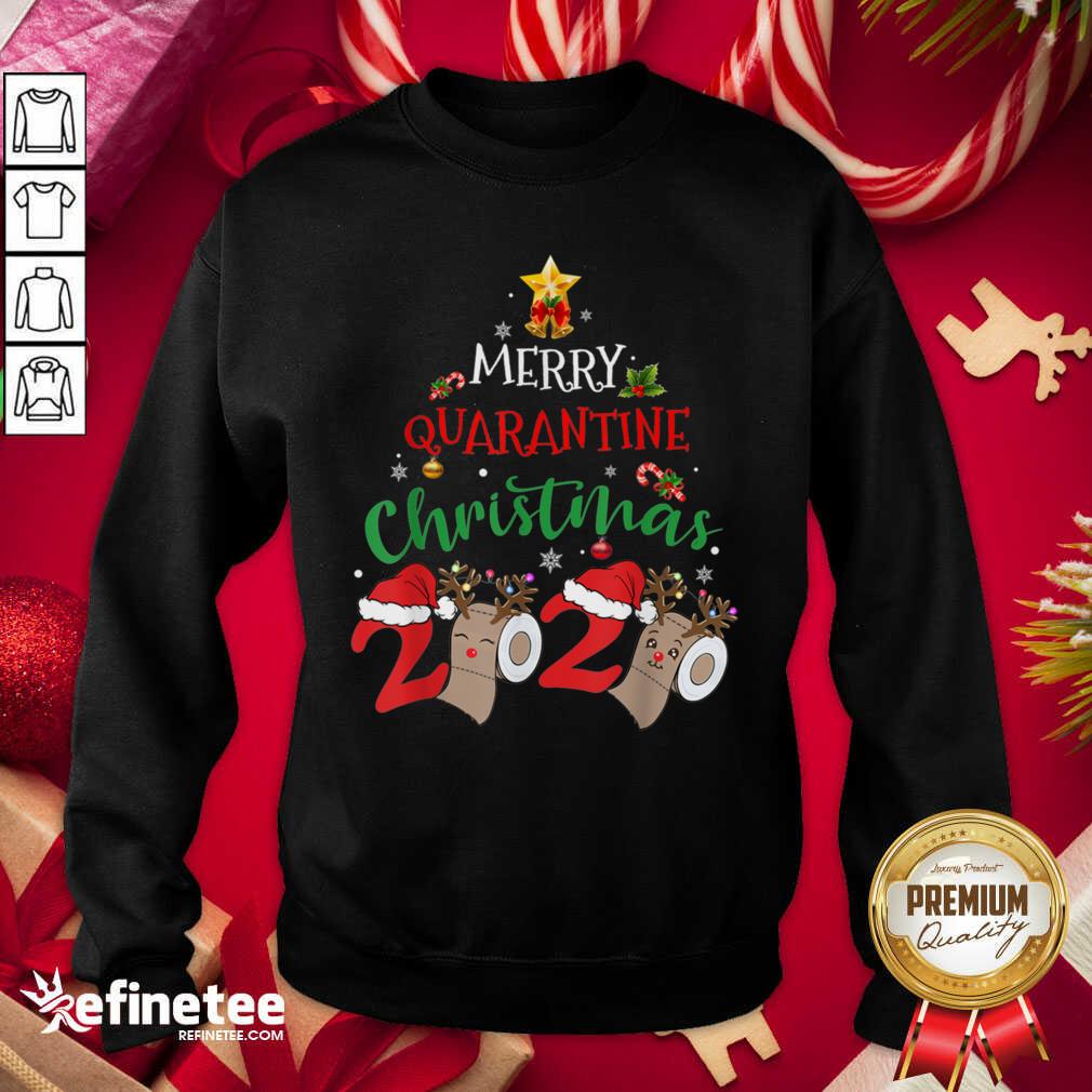 Great Merry Quarantine Christmas 2020 Pajamas Matching Family Gift Shirt